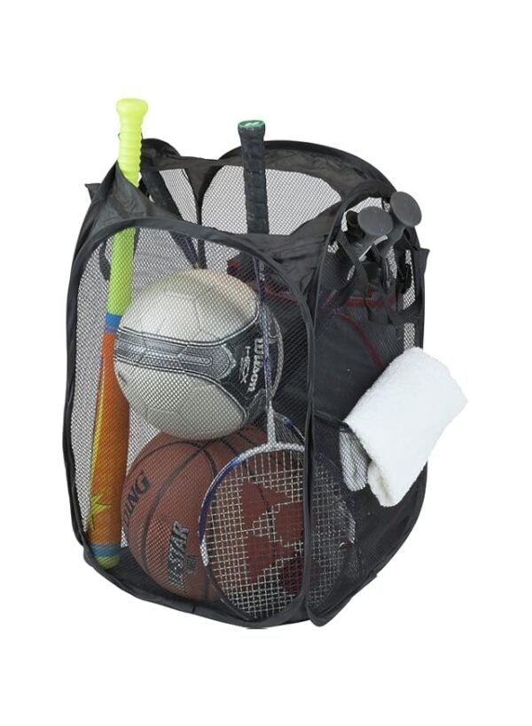 Simple Houseware Mesh Pop-Up Laundry Hamper Basket with Side Pocket, Black – Wholesale & Export UAE