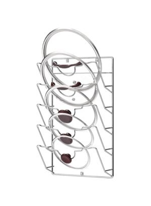 Simple Houseware Wall Door Mounted Pot Lid Rack, Chrome Finish – Wholesale & Export UAE