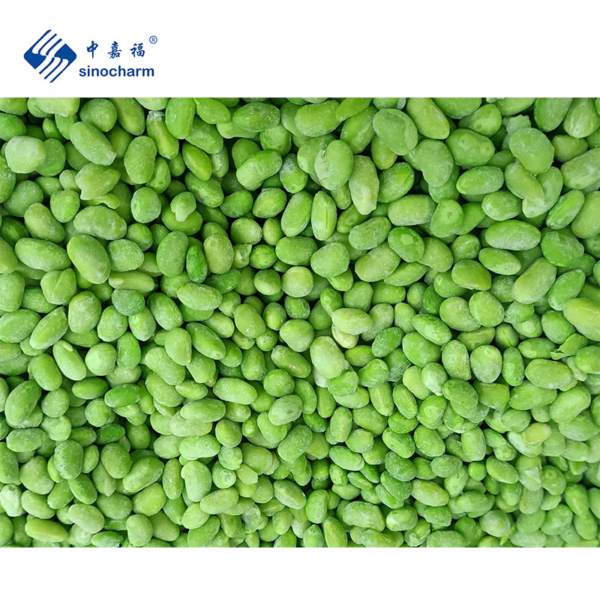 China Sinocharm Bulk Wholesale Price Halal IQF Edamame Beans Frozen Green Soybeans in 3 Pods From China