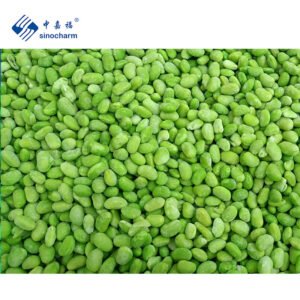 China Sinocharm Bulk Wholesale Price Halal IQF Edamame Beans Frozen Green Soybeans in 3 Pods From China