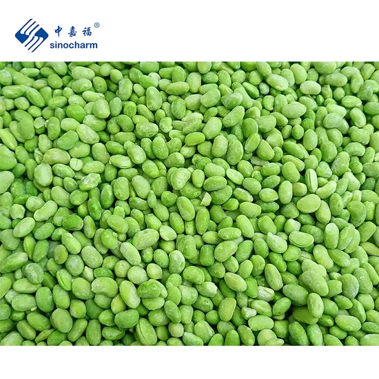 China Sinocharm Bulk Wholesale Price Halal IQF Edamame Beans Frozen Green Soybeans in 3 Pods From China