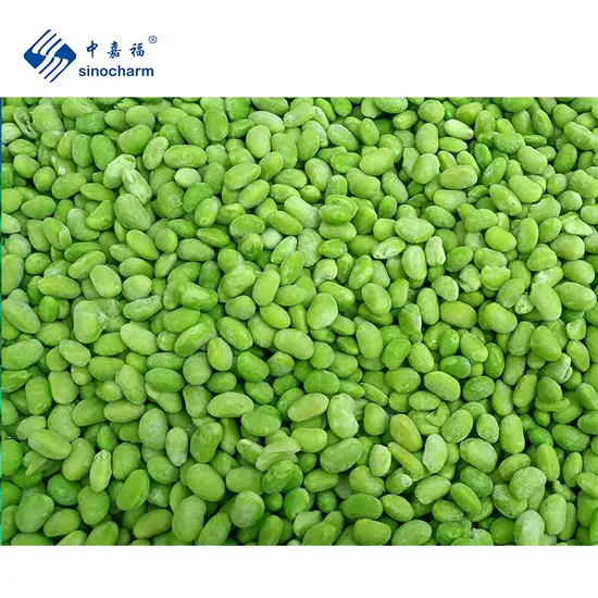 China Sinocharm Bulk Wholesale Price Halal IQF Edamame Beans Frozen Green Soybeans in 3 Pods From China