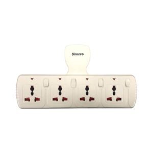 Sirocco 4 Way Socket Adaptor WT04S White – Wholesale & Export UAE