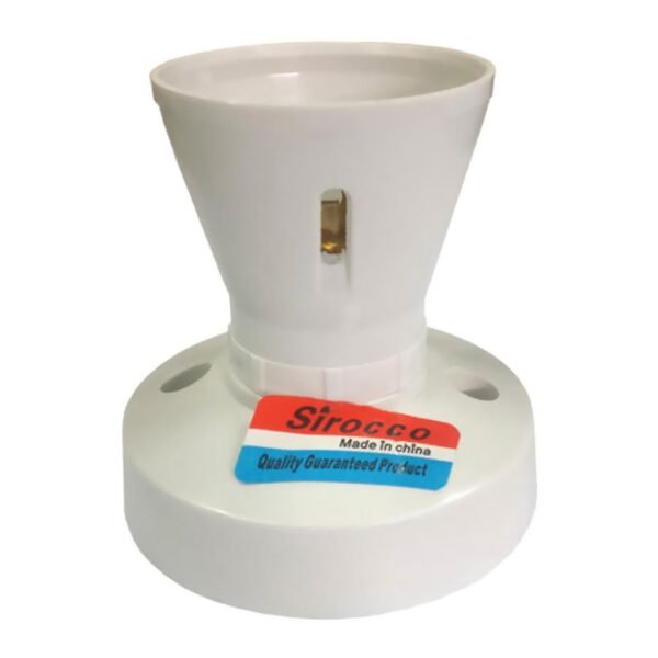 Sirocco Lamp Holder E27230 White – Wholesale & Export UAE