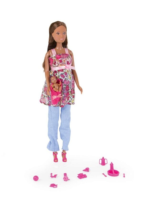 Smoby - Steffi Love Mini Doll, 105734000ETS, Pregnant Brown/Brown Hair, 29 cm – Wholesale & Export UAE