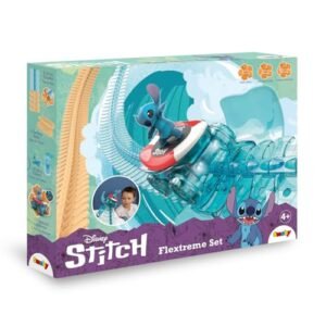 Smoby - Stitch Flextreme - 4 Metres 40 Highway - 184 Flexible And Adjustable Slopes + 1 Stitch Vehicle With Light Effects - Batteries Includ – Wholesale & Export UAE