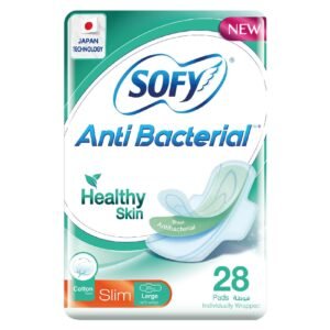 Sofy Anti-Bacterial Original Slim Sanitary Pads With Wings Large White 28 Pads – Wholesale & Export UAE