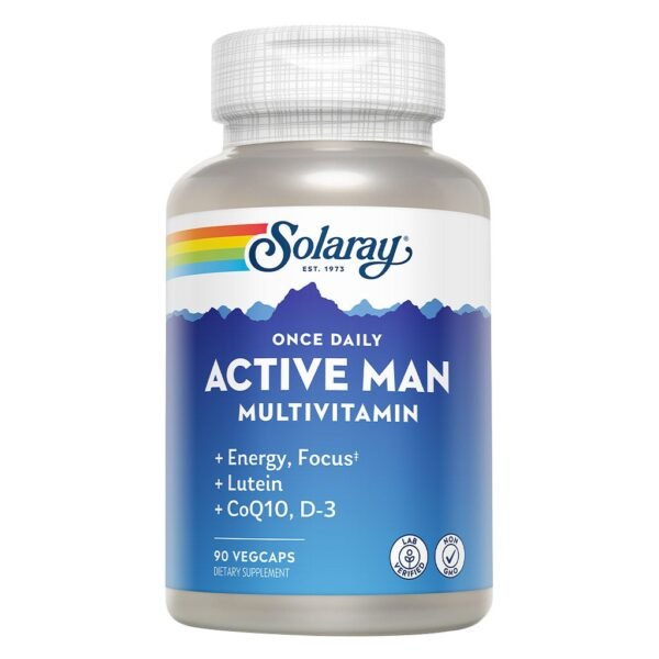 Solaray Once Daily Active Man Multivitamin Supplement Capsules, Pack of 90's – Wholesale & Export UAE