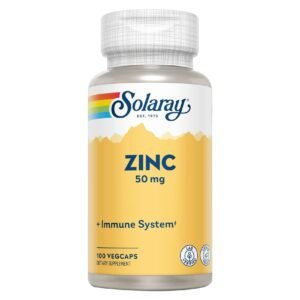 Solaray Zinc 50mg Immune System Dietary Supplement Vegetarian 100 Capsules – Wholesale & Export UAE