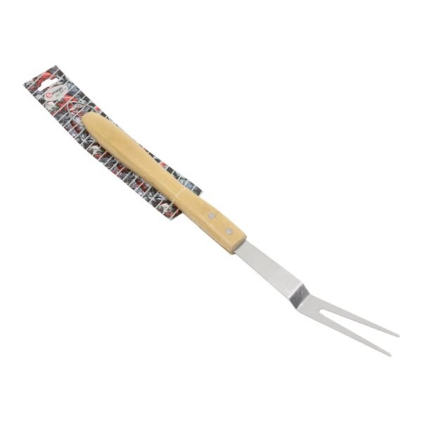 Somagic Stainless Steel Fork With Wooden Handle Silver 44cm – Wholesale & Export UAE