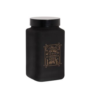 Square Canister-Kitchen Love 2Litre-Black – Wholesale & Export UAE