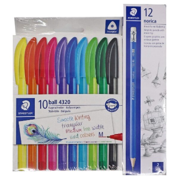 Staedtler-Norica-HB-Pencil-with-Ball-Pen-4320-Assorted-10-PCS-3 Staedtler Norica HB Pencil with Ball Pen 4320, Assorted, 10 PCS – Wholesale & Export UAE