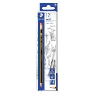 Staedtler Noris HB-2 Eraser Tip Pencils Multicolour 12 PCS – Wholesale & Export UAE
