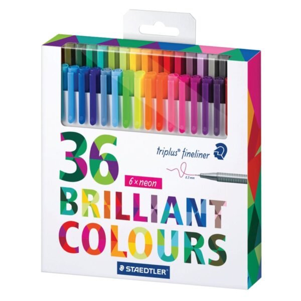 Staedtler Triplus Neon Fineliner Pen 36 PCS – Wholesale & Export UAE