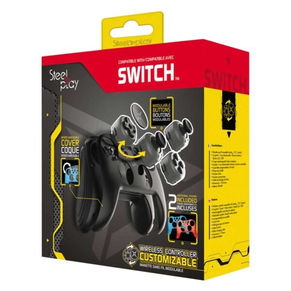Steelplay Wireless Customizable Controller With 2 Cases For Nintendo Switch Multicolour – Wholesale & Export UAE