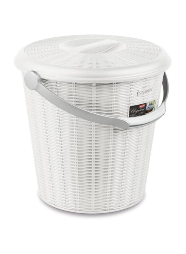 Stefanplast Elegance Dustbin With Cover White 30x29,5H – Wholesale & Export UAE