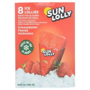 Sun-Lolly-Strawberry-Ice-Lollies-60ml-Pack-of-8-1 Sun Lolly Strawberry Ice Lollies, 60ml Pack of 8 – Wholesale & Export UAE