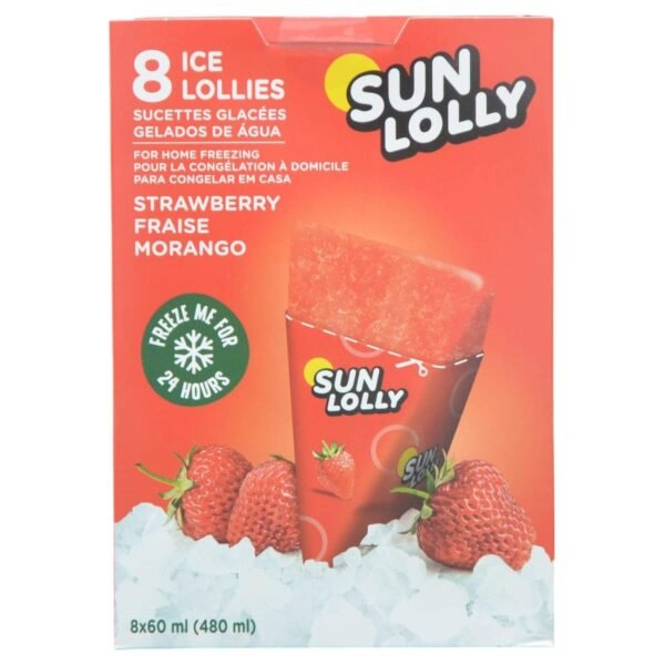 Sun-Lolly-Strawberry-Ice-Lollies-60ml-Pack-of-8-1 Sun Lolly Strawberry Ice Lollies, 60ml Pack of 8 – Wholesale & Export UAE