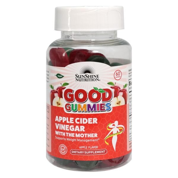 Sunshine Nutrition Good Gummies Apple Cider Vinegar Dietary Supplement 60 Gummies – Wholesale & Export UAE
