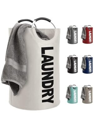 Swift 82L Foldable Laundry Bag with Padded Handles Large Laundry Hamper Basket Easy-to-Carry Clothes Hamper for Bedroom, Bathroom, Nursery,  – Wholesale & Export UAE