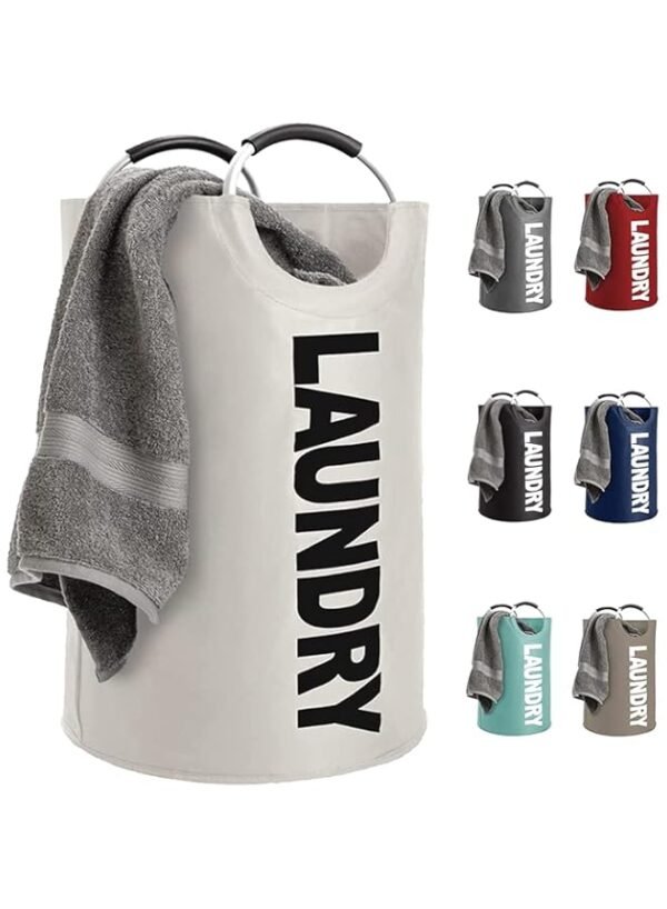 Swift 82L Foldable Laundry Bag with Padded Handles Large Laundry Hamper Basket Easy-to-Carry Clothes Hamper for Bedroom, Bathroom, Nursery,  – Wholesale & Export UAE