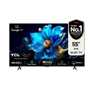 TCL 55-Inch P7K QLED 4K UHD Smart TV Google TV, 60Hz, HDR10+, Dolby Vision &amp; Atmos, AiPQ Processor, Game Master, DTS Virtual:X, Slim – Wholesale & Export UAE