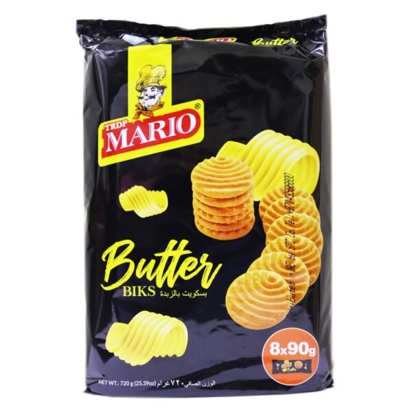 TRDP Mario Butter Biks Biscuits 90g Pack of 8 – Wholesale & Export UAE