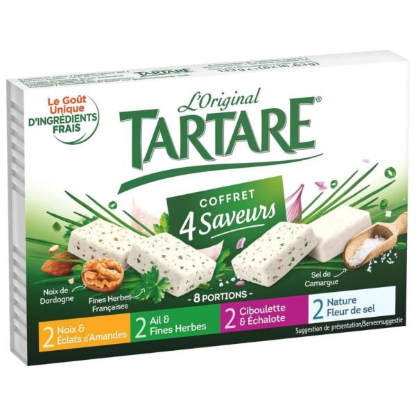Tartare-Original-4-Flavours-Cheese-Selection-Box-133g-2 Tartare Original 4 Flavours Cheese Selection Box, 133g – Wholesale & Export UAE