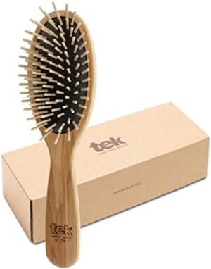 Tek Big Oval Hairbrush In Ash Wood With Short Pins – Wholesale & Export UAE