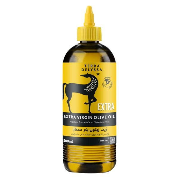 Terra Delyssa Extra Extra Virgin Olive Oil Squeezable Bottle, 500ml – Wholesale & Export UAE