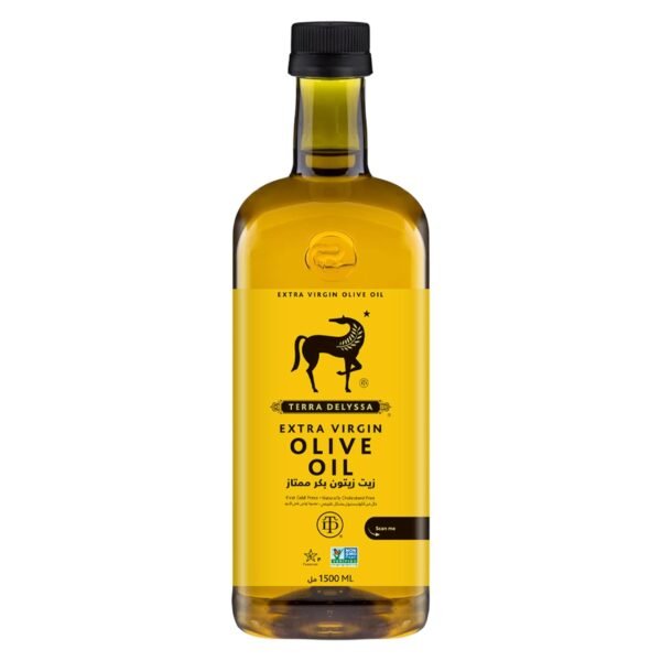 Terra Delyssa Extra Virgin Olive Oil PET Bottle, 1500ml – Wholesale & Export UAE
