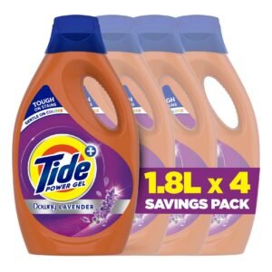 Tide Core+ Power Gel Liquid Detergent Downy Lavender 1.8L Pack of 4 – Wholesale & Export UAE