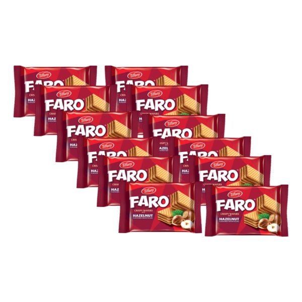 Tiffany, Faro, Crispy Wafers with Hazelnut Flavoured Cream Filling, 40g Pack of 12 – Wholesale & Export UAE