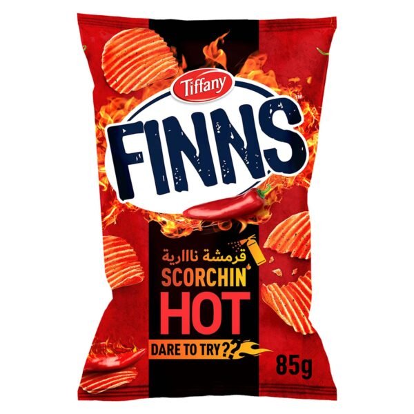 Tiffany Finns Crinkled Potato Chips Scorchin' Hot 85g – Wholesale & Export UAE