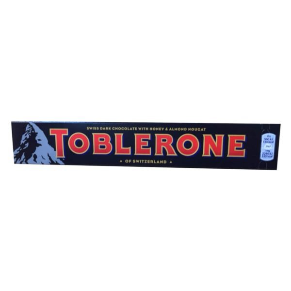 Toblerone Swiss Dark Chocolate with Honey and Almond Nougat 100g – Wholesale & Export UAE