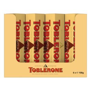 Toblerone Swiss Milk Chocolate Bar with Honey and Almond Nougat, 100g Pack of 20 – Wholesale & Export UAE