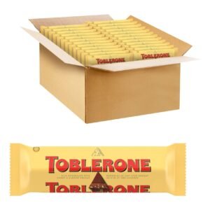 Toblerone Swiss Milk Chocolate Bar with Honey and Almond Nougat, 35g Pack of 24 – Wholesale & Export UAE