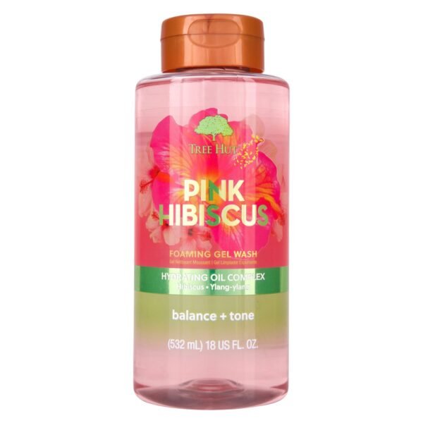Tree-Hut-Pink-Hibiscus-Foaming-Gel-Wash-532ml Tree Hut Pink Hibiscus Foaming Gel Wash, 532ml – Wholesale & Export UAE