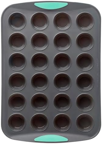 Trudeau-Structure-Silicone-Muffin-Pan-Pan-24-Cup-GreyMint-1 Trudeau Structure Silicone Muffin Pan, Pan-24 Cup, Grey/Mint – Wholesale & Export UAE