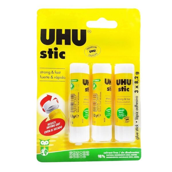 UHU-Glue-Stick-Blister-8.2g-3-1 UHU Glue Stick Blister 8.2g 3 – Wholesale & Export UAE