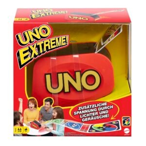 UNO Extreme Card Game Featuring Random-Action Launcher with Lights & Sounds & 112 Cards, Kid, Teen & Adult Game Night Gift Ages  – Wholesale & Export UAE
