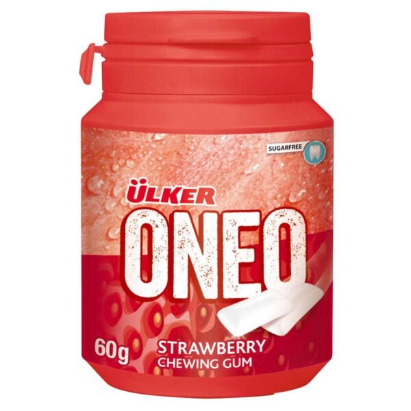 Ulker-Oneo-Sugar-Free-Strawberry-Chewing-Gum-60g-1 Ulker Oneo Sugar Free Strawberry Chewing Gum, 60g – Wholesale & Export UAE