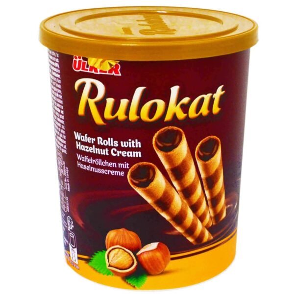 Ulker-Rulokat-Wafer-Rolls-with-Hazelnut-Cream-170g-1 Ülker Rulokat Wafer Rolls with Hazelnut Cream, 170g – Wholesale & Export UAE