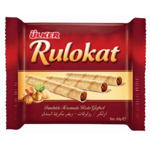 Ülker Rulokat Wafer Rolls with Hazelnut Cream, 24g – Wholesale & Export UAE