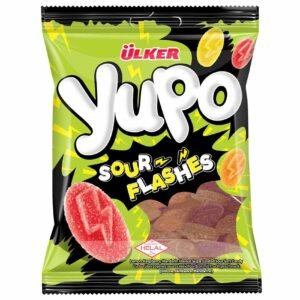 Ulker Yupo Sour Flashes Sugar Coated Sour Soft Candy, 65g – Wholesale & Export UAE