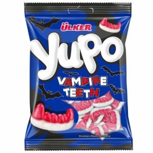 Ülker Yupo Vampire Teeth Strawberry Flavour Soft Candy, 80g – Wholesale & Export UAE