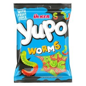 Ulker Yupo Worms Fruit Flavour Soft Candy, 80g – Wholesale & Export UAE