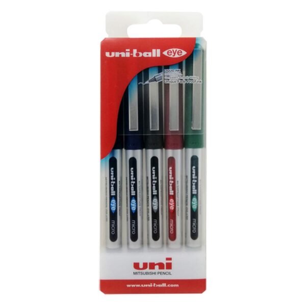 Uni-ball Eye Micro Liquid Ink Rollerball Pen Wallet 5 PCS – Wholesale & Export UAE