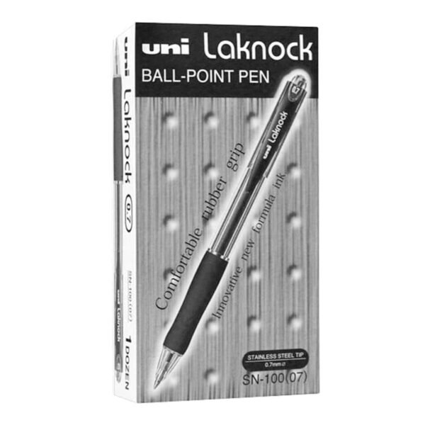 Uni-ball Laknock Ballpoint Pen SN-100(07) Black 0.7mm – Wholesale & Export UAE