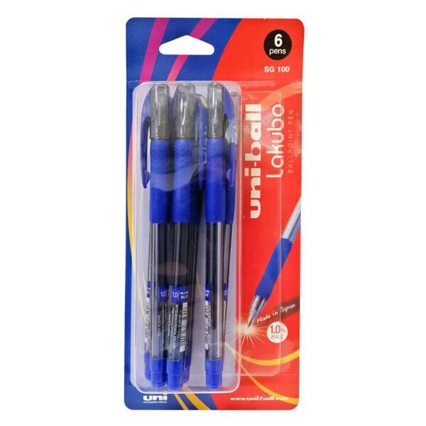 Uni-ball Lakubo Ballpoint Pen Blister 6 PCS – Wholesale & Export UAE